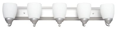 Vanity Light, 5-light, Frosted Glass, Bn, Inc