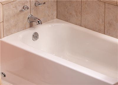 Bootzcast&trade; Bathtub, Porcelain On Steel, Left-hand Outlet, White, 5 Ft.