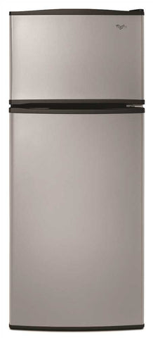 Whirlpool&reg; 17.6 Cu. Ft. Top Freezer Refrigerator, Universal Silver, Reversible Door Swing