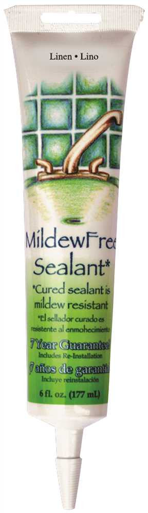 Mildew Free Sealant Caulk, 6 Oz., Linen