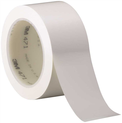 3m&trade; 471 Vinyl Tape, 2 In. X 36 Yd., White