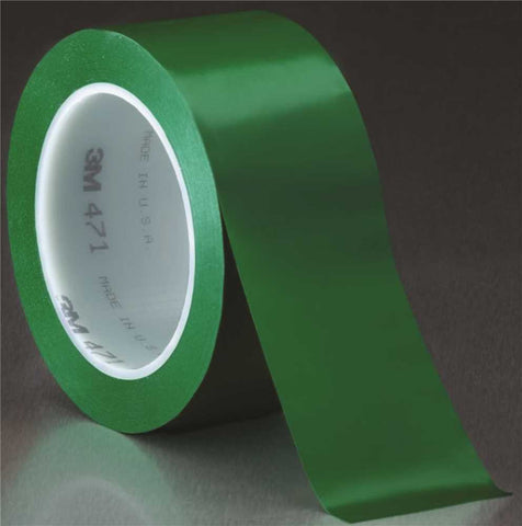 3m&trade; 471 Vinyl Tape, 2 In. X 36 Yd., Green