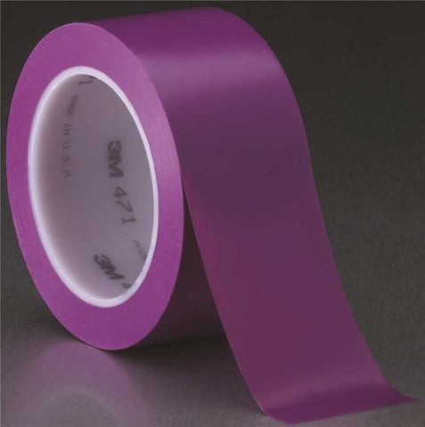 3m&trade; 471 Vinyl Tape, 2 In. X 36 Yd., Purple