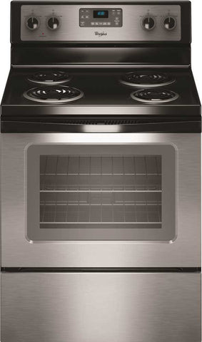 Whirlpool&reg; Electric Range, Self-cleaning30 In., 4.8 Cu. Ft., Stainless Steel