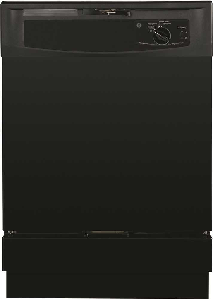 Ge&reg; Standard Tub Built-in 24-inch Dishwasher With Power Cord, Black, 5 Cycles - 2 Options