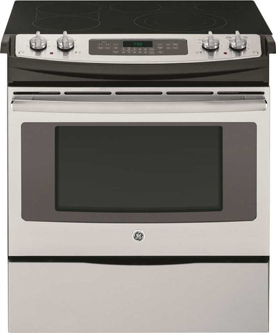 Ge&reg; 30-inch 4.4 Cu. Ft. Slide-in Electric Range, Stainless