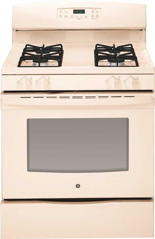 Ge&reg; 30-inch 5 Cu. Ft. Free-standing Gas Range, Bisque