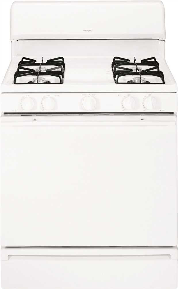 Hotpoint&reg; 30-inch  4.8 Cu. Ft. Free-standing Gas Range, White