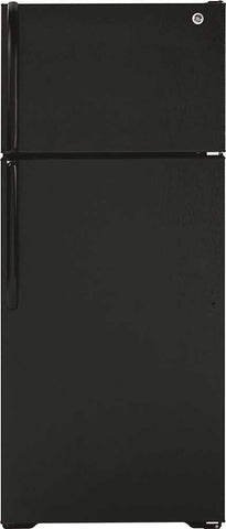 Ge&reg; Energy Star&reg; 17.5 Cu. Ft. Top Freezer Refrigerator, Black, 67 3-8 X 32 1-2 X 28 In., Reversible Door Swing