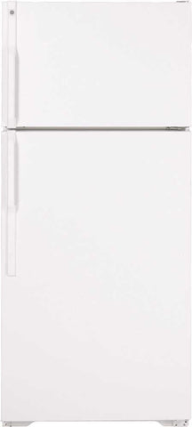 Ge&reg; 15.5 Cu. Ft. Top Freezer Refrigerator, White, Reversible Door Swing