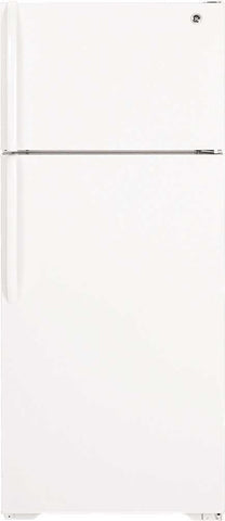 Ge&reg; 18.1 Cu. Ft. Top-freezer Refrigerator, White, Reversible Door Swing