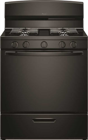 Amana&reg; 30-inch 5.1 Cu. Ft. Single Oven Free-standing Gas Range, Black