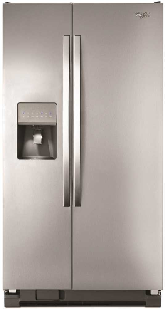 Whirlpool&reg; Energy Star&reg; 24.5 Cu. Ft. Side-by-side Refrigerator, Monochromatic Stainless Steel