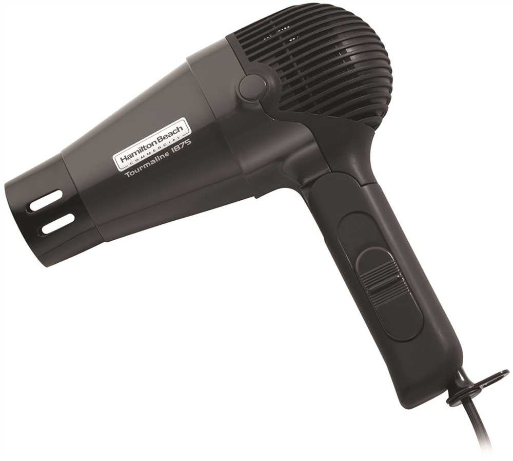 Hamilton Beach&reg; Hand Held Hair Dryer, Black, 1875 Watts, 120 Volts