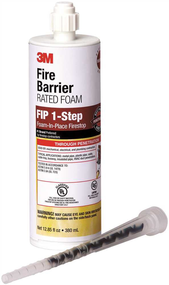 3m&trade; Fip 1-step Fire Barrier Foam, 12.85 Oz. Cartridge