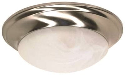 Flush Mount 12 In. Brushed Nickel Fluorescent