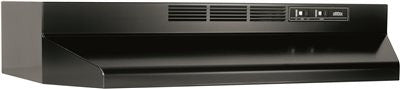 Broan&reg; 30-inch 2-speed Under-cabinet Non-ducted Range Hood, Black