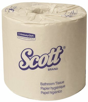 Scott&reg; Standard Roll 2-ply Bath Tissue, White, 4.1x4.0", 506 Sheets Per Roll, 80 Rolls Per Case