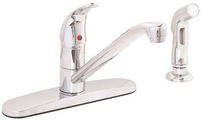 Kitchen Faucet Single Lever With Sprayer Chrome