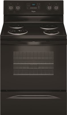 Whirlpool&reg; 30-inch  4.8 Cu. Ft. Single Oven Free-standing Electric Range, Black