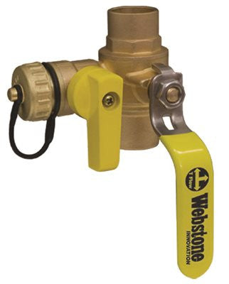 Ball Drain Valve, 3-4 In. Sweat