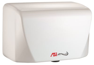 Surface Mounted High Speed Hand Dryer, White, 6.62x9.78x5.40 In., 120 Volts, 8.3 Amps, 60 Cfm