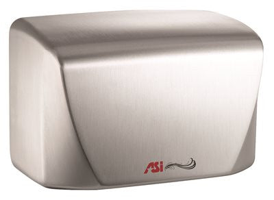 Surface Mounted High Speed Hand Dryer, Satin Stainless Steel, 6.62x9.78x5.40", 120 Volts, 8.3 Amps, 60 Cfm