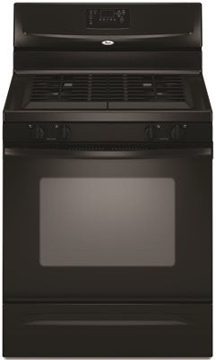 Whirlpool&reg; 30-inch  5 Cu. Ft. Single Oven Free-standing Gas Range, Black