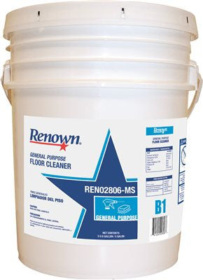 Renown&reg; General Purpose Floor Cleaner, 5 Gallon, 1 Pail