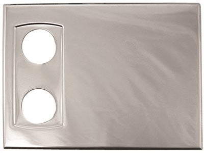 Wingits Cover Plates For Oval Curved Shower Rod Bright Stainless