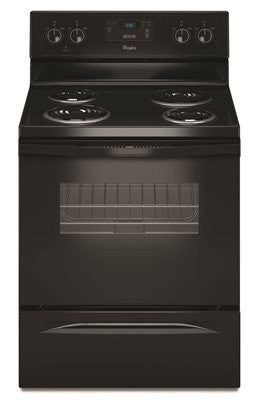 Whirlpool&reg; 30-inch  4.8 Cu. Ft. Single Oven Free-standing Electric Range, Black