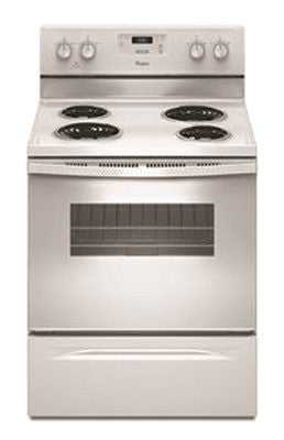 Whirlpool&reg; 30-inch  4.8 Cu. Ft. Single Oven Free-standing Electric Range, White