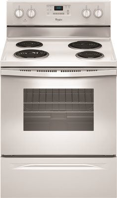 Whirlpool&reg; 30-inch  4.8 Cu. Ft. Single Oven Free-standing Electric Range, White