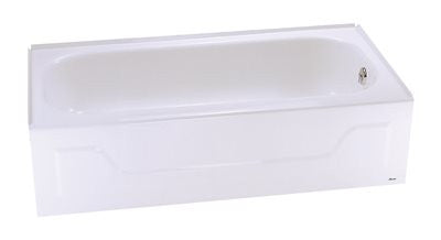 Steel Bathtub With Right-hand Drain, White, 30 In. X 60 In. X 14 1-4 In.