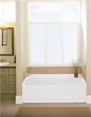 All Pro&reg; Bathtub With Left-hand Drain, 60x30 In., White