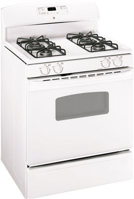 Ge&reg; 30-inch 5 Cu.ft. Free-standing Gas Range, White