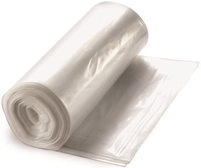 Can Liner Trash Bags 30x37 10mic Natural 25 Per Roll