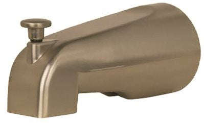 Sioux Chief Bathtub Spout With Diverter, Satin Chrome, 1-2-inch Cwt