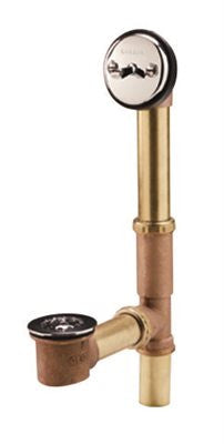 Gerber&reg; Brass Tubular Waste And Overflow Trip Lever, 20 Gauge