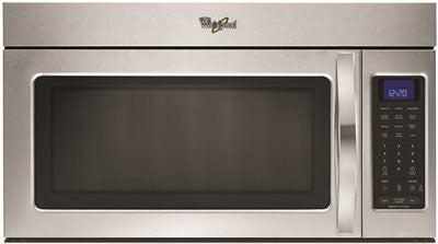 Whirlpool&reg; 1.9 Cu. Ft. Over-the-range, Combination Microwave Oven, Black-on-stainless, 1000 W