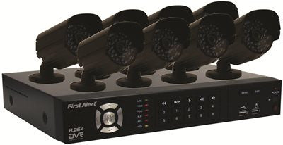 First Alert&reg; Security Camera System - 8 Channel Dvr With 8 Wired Cameras