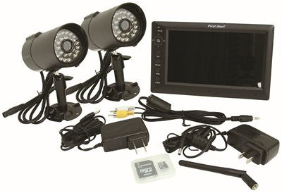 First Alert&reg; Indoor-outdoor Digital Wireless Two Camera System With 7" Lcd Monitor