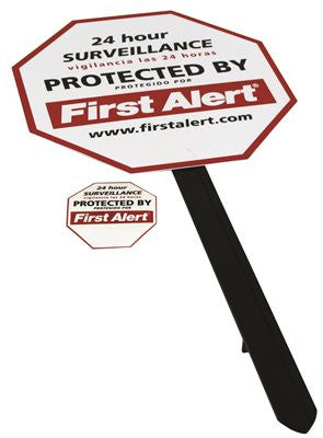 First Alert&reg; Indoor-outdoor Security Camera Sign