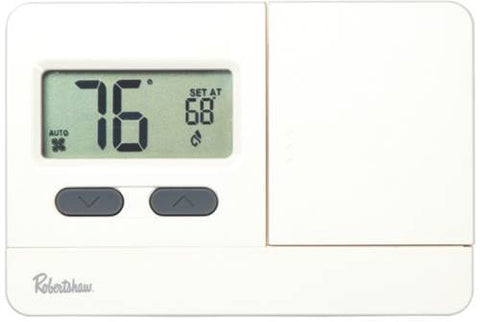 Robertshaw&reg; Rs2110 Non-programmable Thermostat, 1 Heat-1 Cool, 3-volt Dc