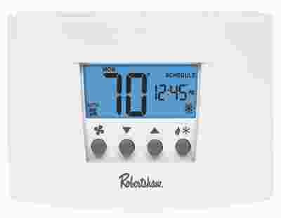 Robertshaw&reg; Rs4110 Non-programmable Thermostat, 1 Heat-1 Cool, 24-volt Ac With Battery Backup Or 3-volt Dc