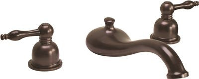 Wellington Ceramic Disc Roman Tub Faucet Teapot Handles Parisian Bronze