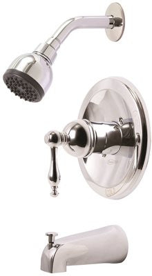 Wellington Single-handle Ceramic Disc Tub And Shower Faucet Set, Chrome