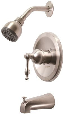 Wellington Single-handle Ceramic Disc Tub And Shower Faucet Set, Brushed Nickel