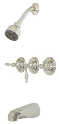 Wellington 3-handle Ceramic Disc Tub And Shower Faucet Set Chrome