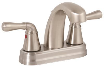 Sanibel Bathroom Faucet Brushed Nickel Lead Free Two Handle